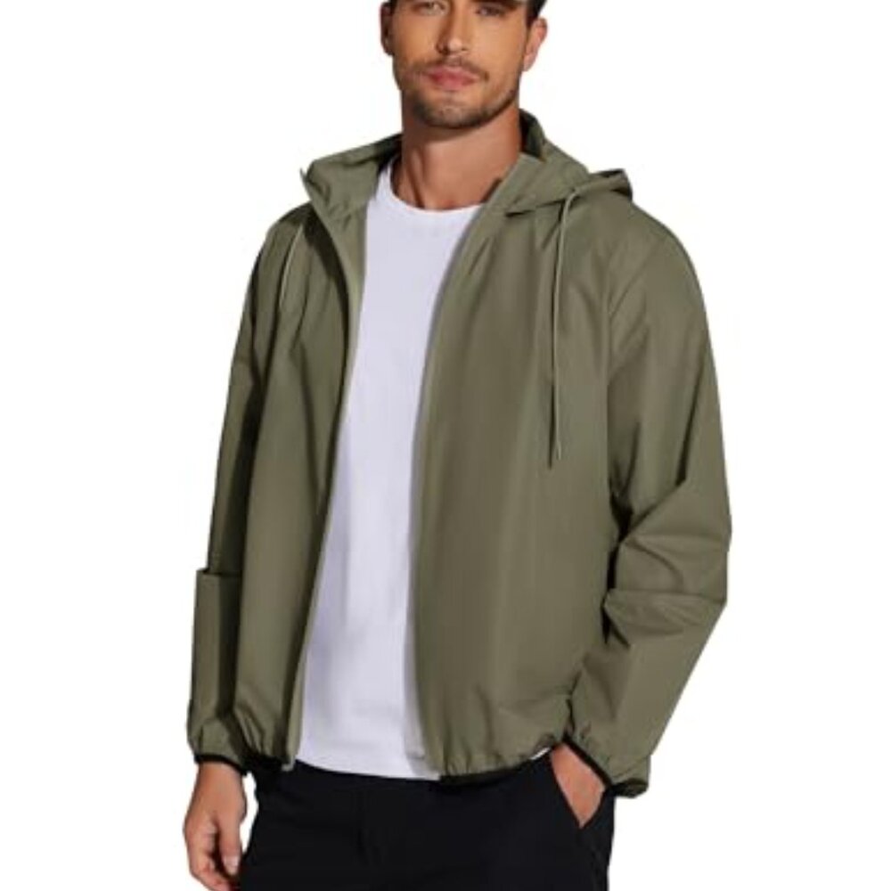 Packable Rain Jacket Lightweight Waterproof Hoode… - image 7